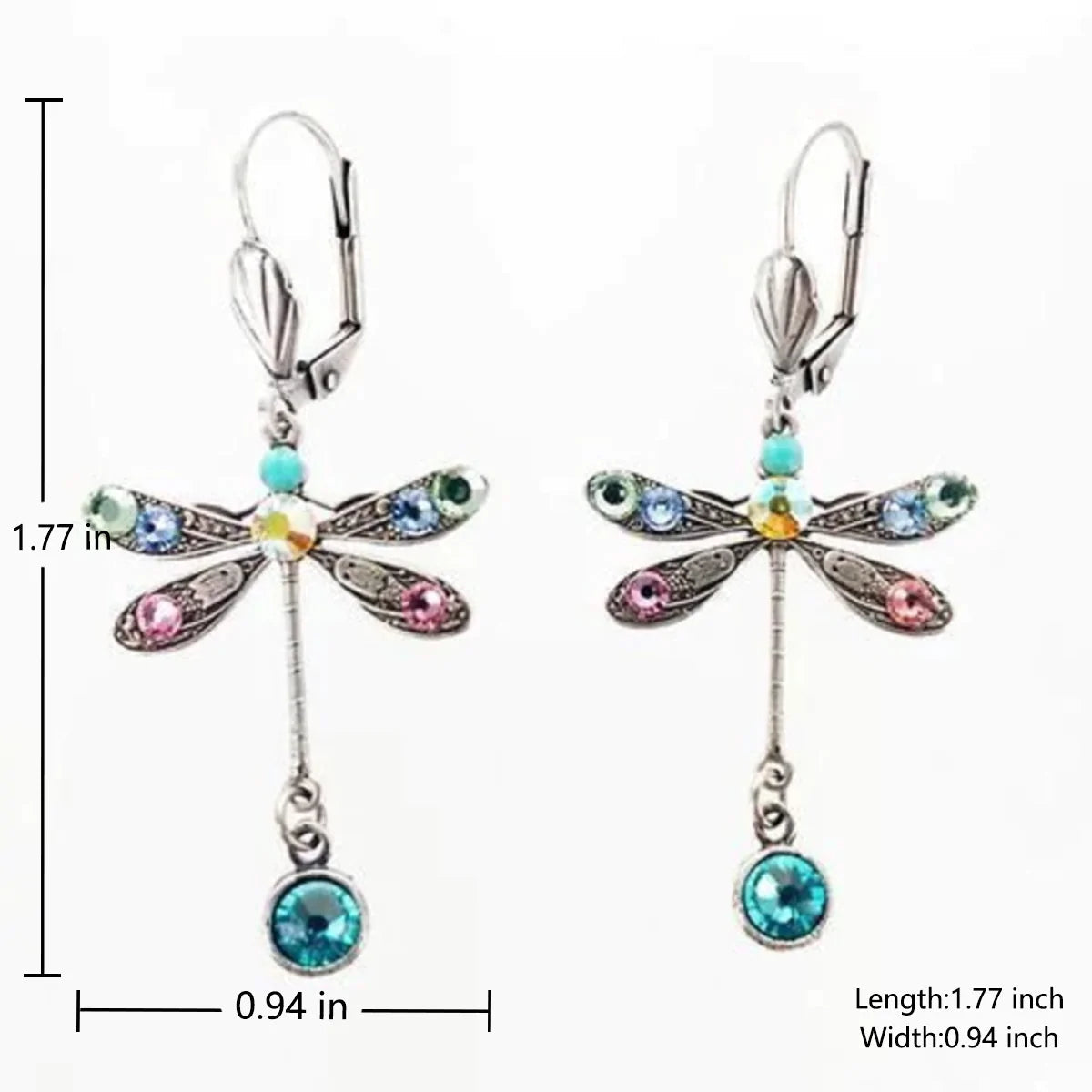 Enchanting dragonfly earrings with delicate carvings