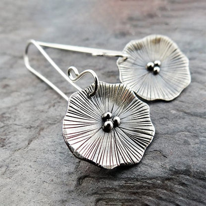 Delicate Poppy Blossom Love Earrings