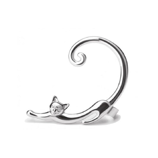 Elegant silver earrings for your beloved cat