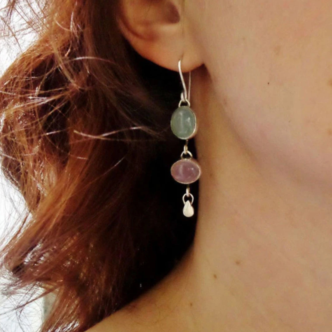 Elegant Boho Earrings with Sparkling Crystals