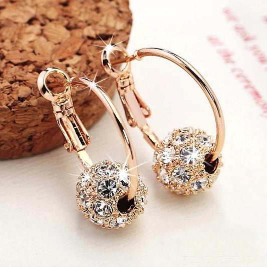 Radiant Gold Ball Earrings