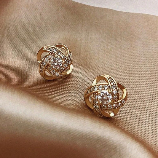 Sparkling Crystal Ball Earrings