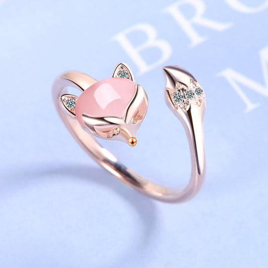 Elegant Pink Fuchs Gemstone Ring