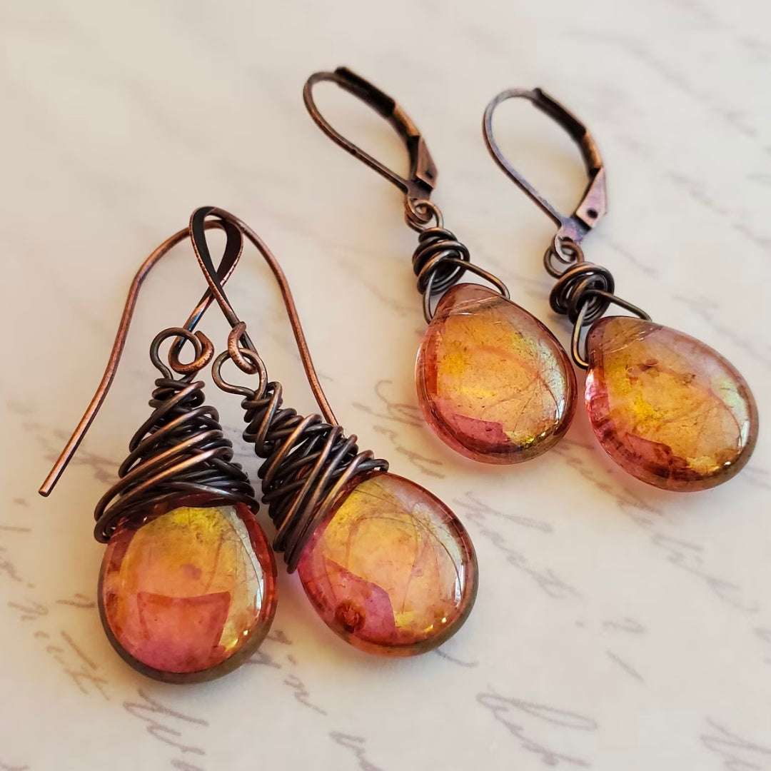 Charming Vintage Firefly Earrings