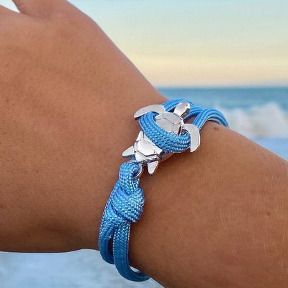 Exclusive handmade bracelet with sea turtle motif