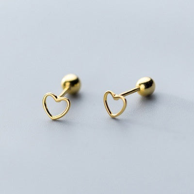 Heart-shaped nut earrings for a unique look