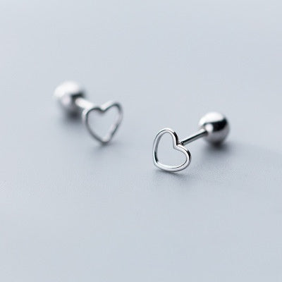 Heart-shaped nut earrings for a unique look