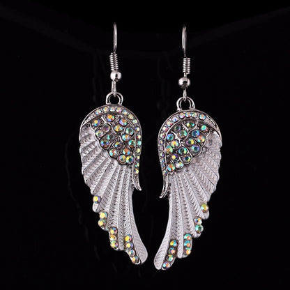 Sparkling Crystal Angel Earrings