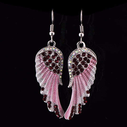 Sparkling Crystal Angel Earrings