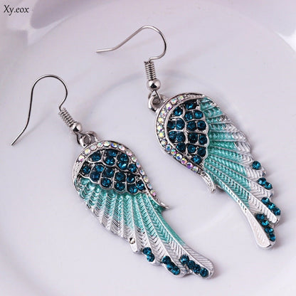 Sparkling Crystal Angel Earrings