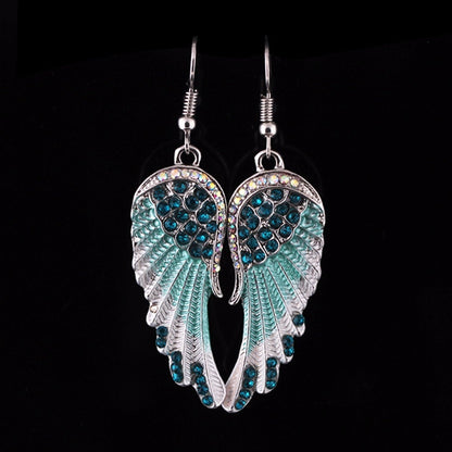 Sparkling Crystal Angel Earrings