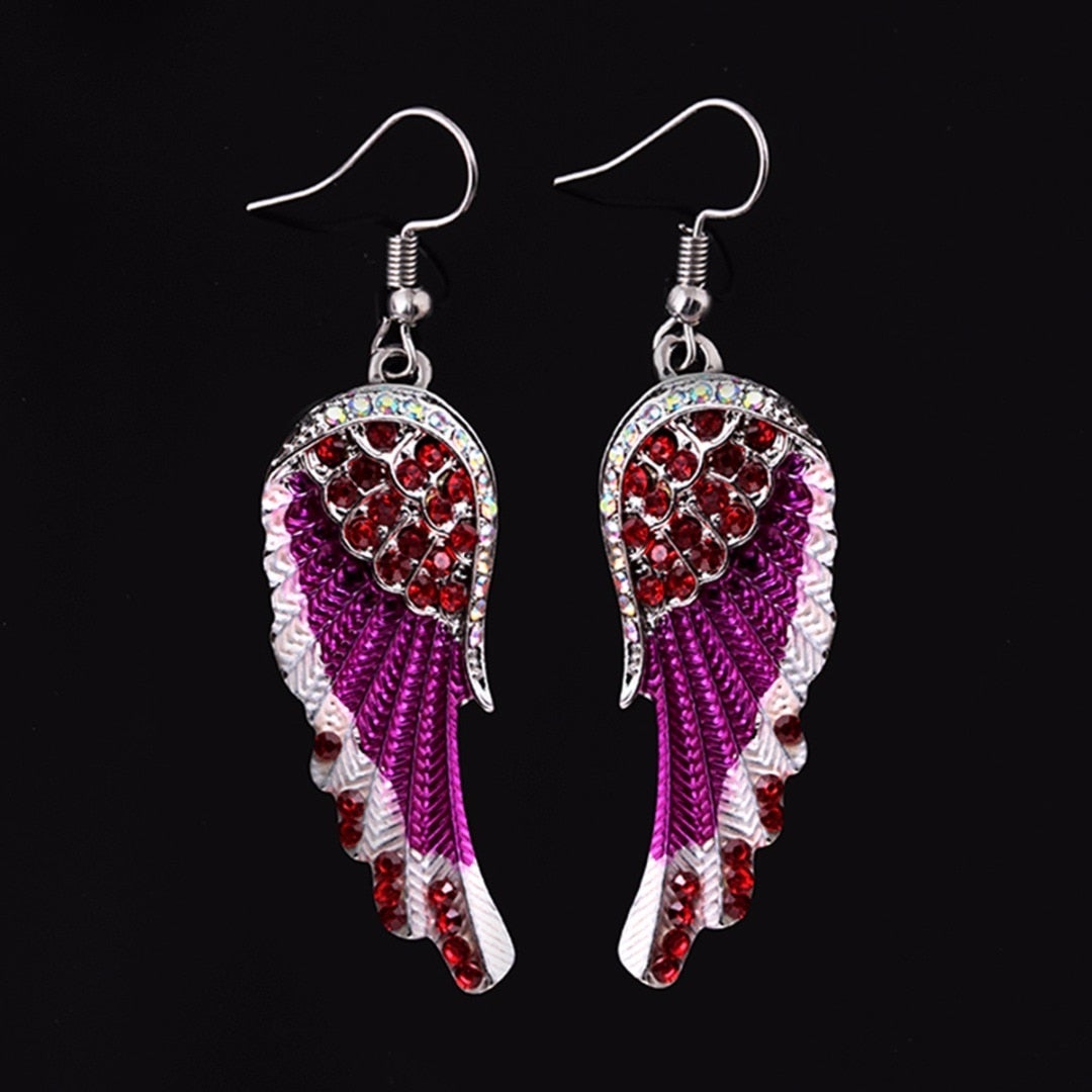 Sparkling Crystal Angel Earrings