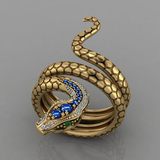 Elegant Golden Python Ring for a Touch of Luxury