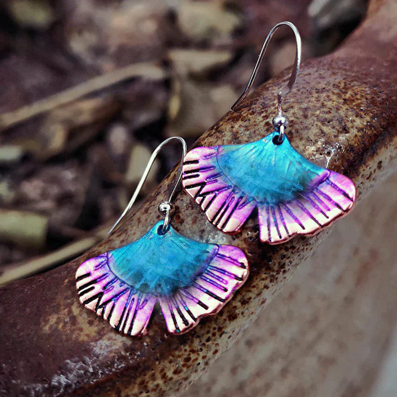 Beautiful Boho earrings with blue butterflies made of high-quality sterling silver