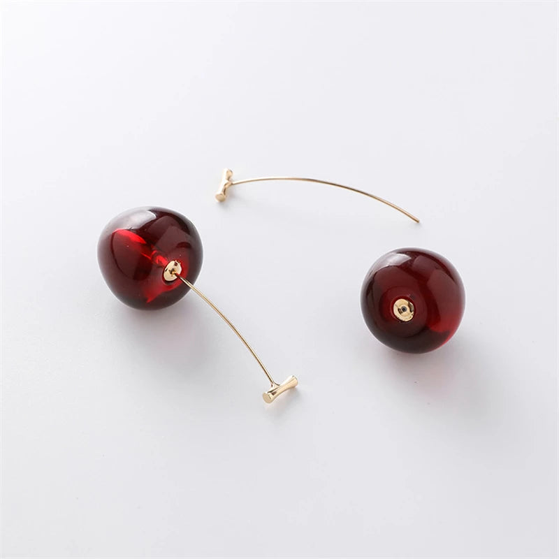 Luxurious Red Cherry Earrings to Enchant Your Look