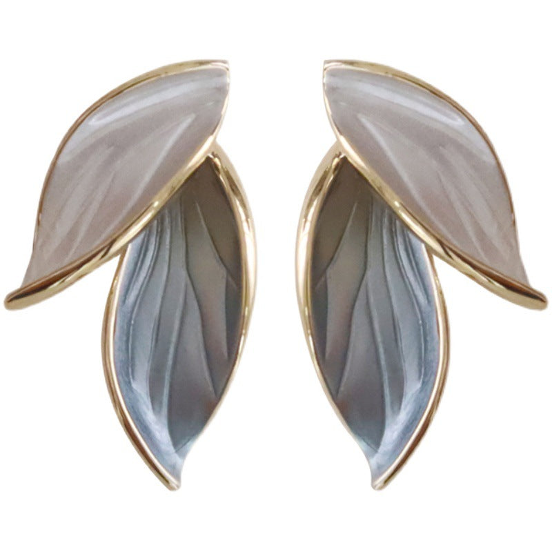 Elegant hand-painted enamel earrings "Lucky Wings" for a touch of luxury