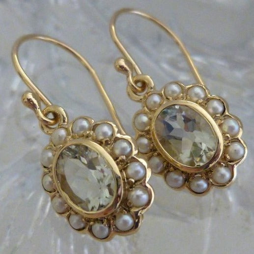 Elegant Boho Earrings with Sparkling Pearls and Crystals