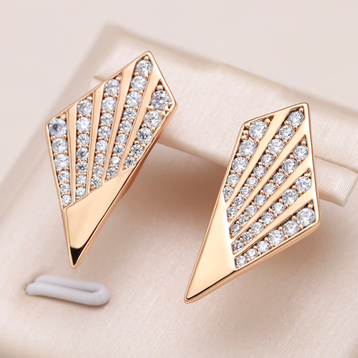 Sparkling Golden Zirconia Earrings for the Perfect Appearance