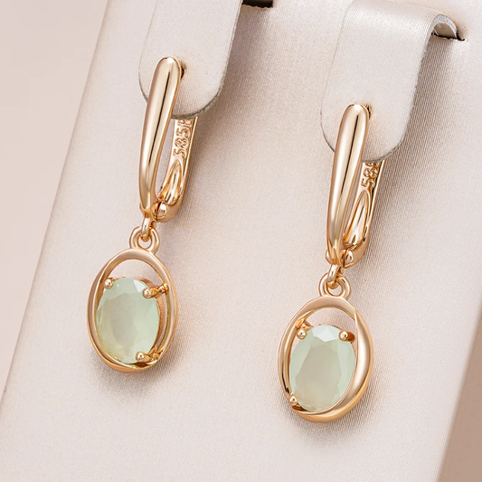 Emerald Green Crystal Earrings for a Touch of Elegance