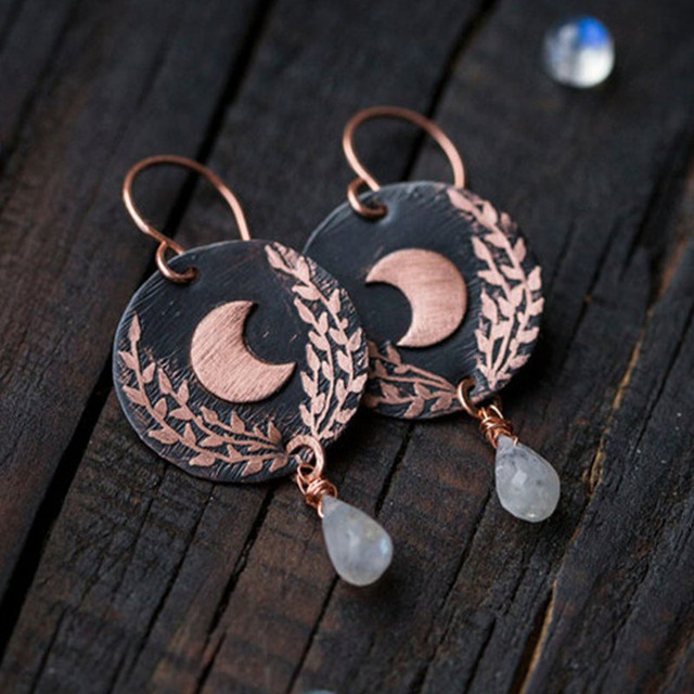 Elegant Pink Moon Earrings for a Touch of Glamour