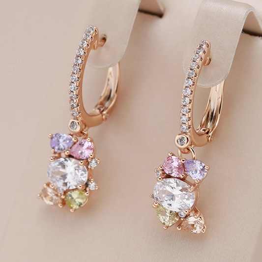 Luxurious colored crystal earrings for any occasion