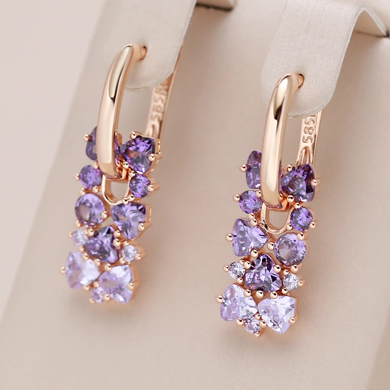 Chic Mauve Elegance Earrings