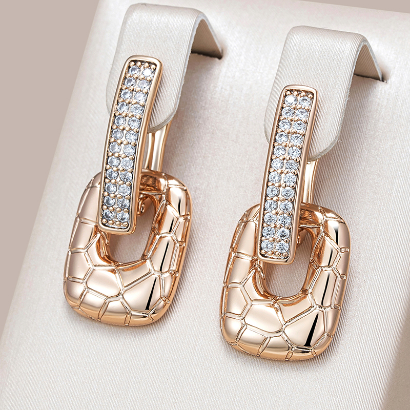 Fascinating shiny golden scale earrings for the perfect appearance