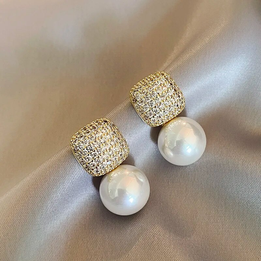 Shimmering pearl earrings for an elegant appearance