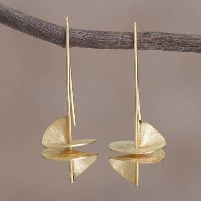 Chic Vintage Golden Scale Earrings