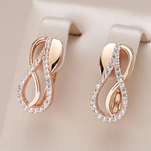 Chic, elegant drop earrings in a radiant design