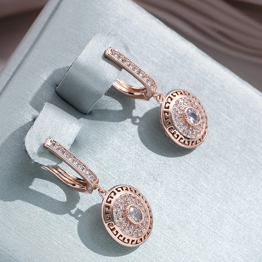 Chic and stylish rounded zirconia studs