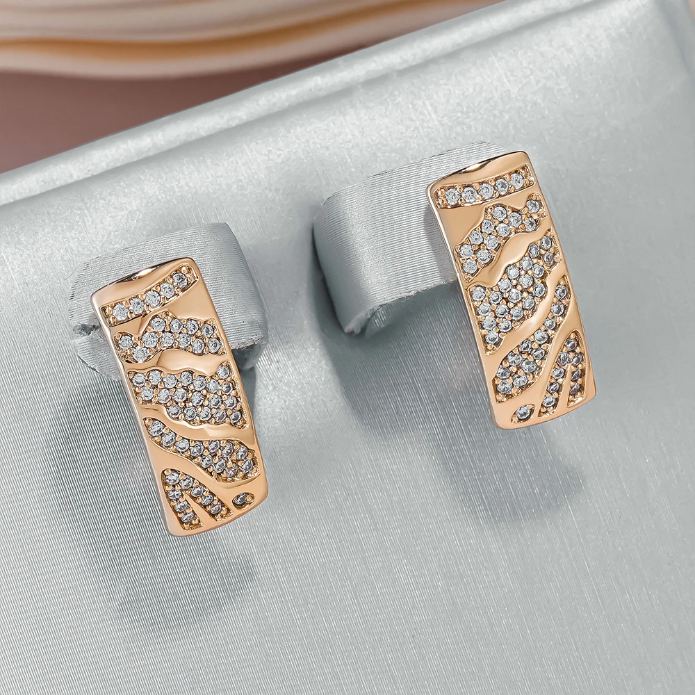 Radiantly elegant rectangular earrings for any occasion