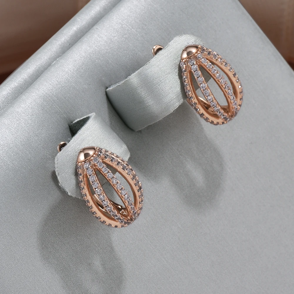 Stylish and timeless hollow basket earrings in elegant design