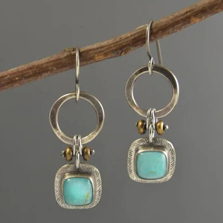 Antique Turquoise Gemstone Earrings for a Touch of Elegance