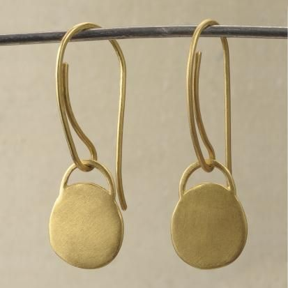 Glamorous Boho Earrings in Elegant Gold Tone