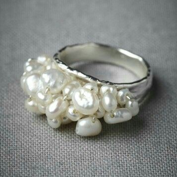 Exquisite Vintage Baroque Pearl Ring