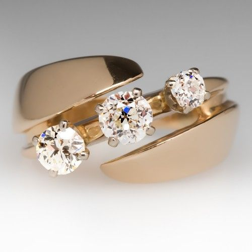 Elegant Vintage Zirconia Open Ring