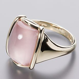 Elegant Vintage Ring in Rose Gold Square Shape