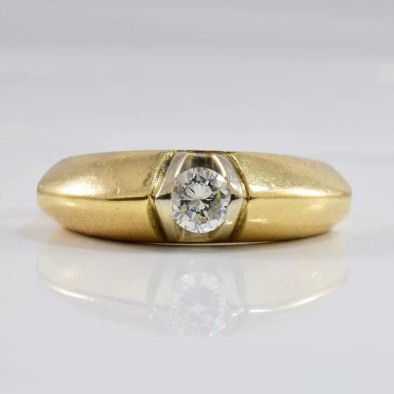 Elegant Vintage Gold Ring with Dazzling Zirconia Accents