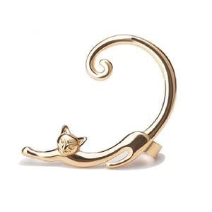 Elegant silver earrings for your beloved cat